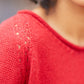 Georgia Pullover Sweater in Dark Green