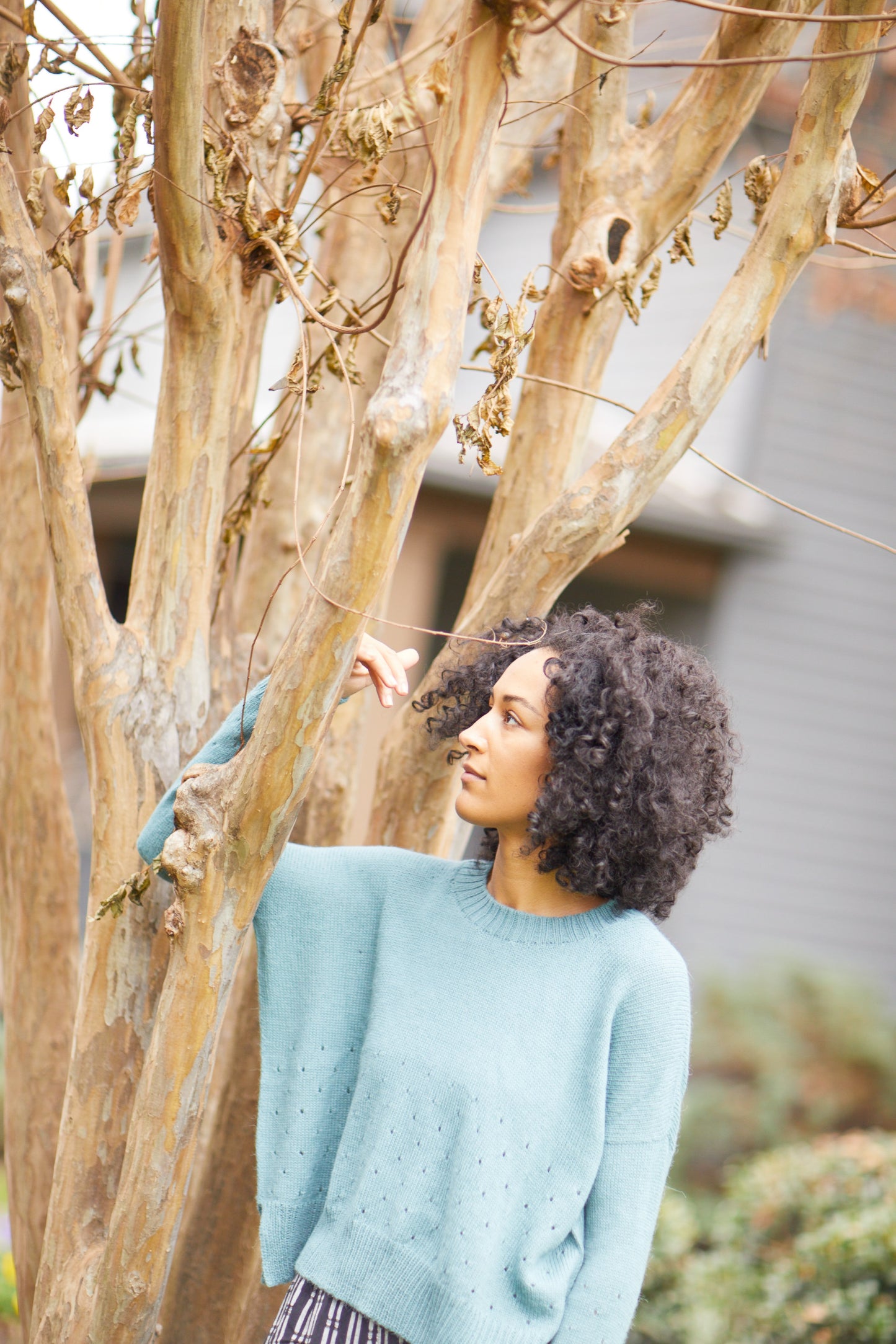 Baby Alpaca Pullover Sweater in Teal